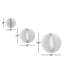 Ornements ronds en papier pliant en nid d'abeille avec bord scintillant doré-509153044