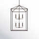 Ellis 8 Light Metal Dimmable Lantern Chandelier