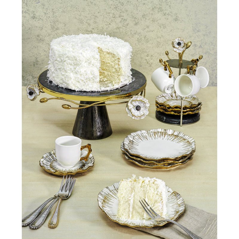 Anemone Handmade Porcelain Salad/Dessert Plate