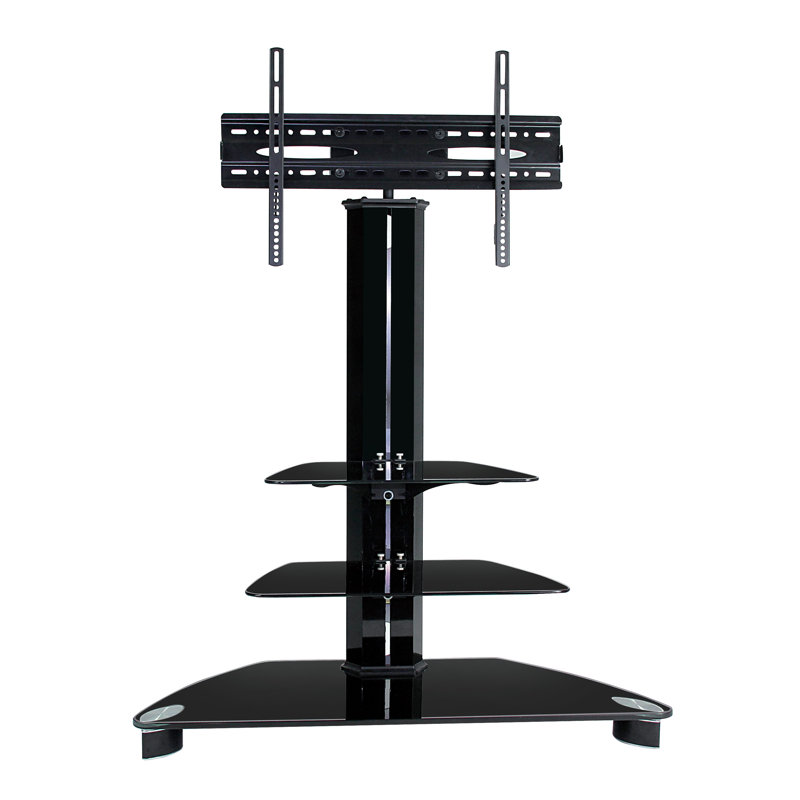 Support de plancher fixe noir Claudette, supportant jusqu'à 22 lb