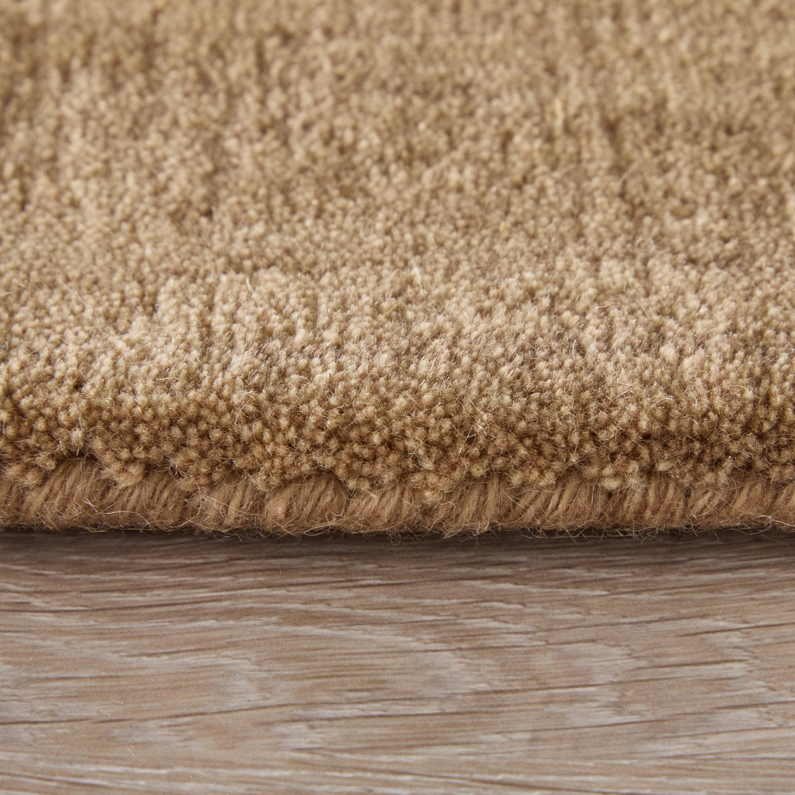 Kaden Hand-Woven Wool Shag Rug, Runner 2'6" x 8', Brown