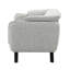Fauteuil bouclé gris clair Nayeli-322685615