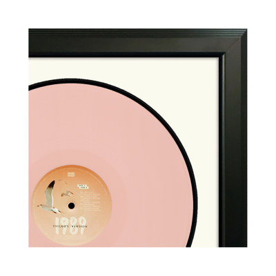 Taylor Swift "1989" (Taylor's Version) Framed Rose Garden Pink Double Vinyl Record Wall Art, LP Album Cover Display, Music Memorabilia Decor, Unique Gift for Vinyl Lovers
