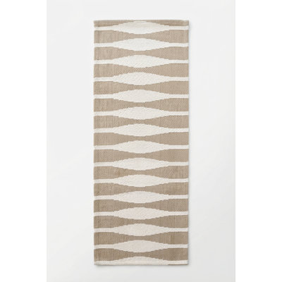 Chemin de table Rustic Beige Serene Wave