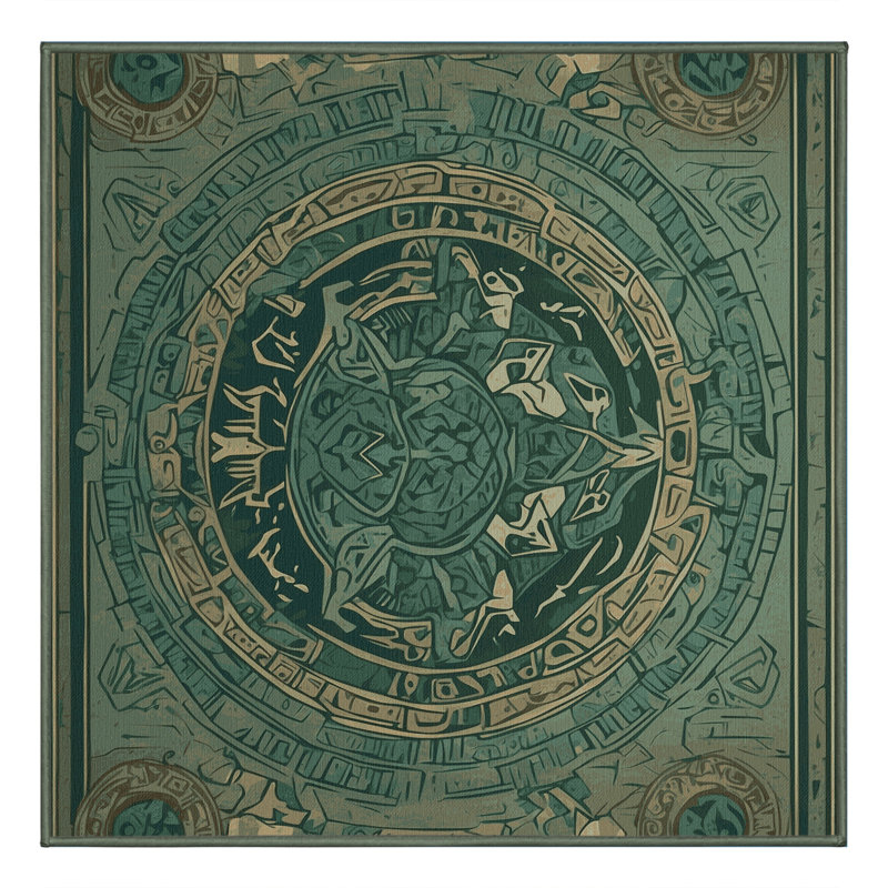 Triforce Trail Rug, Square 6'