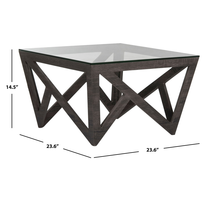 Glass Top Single Coffee Table
