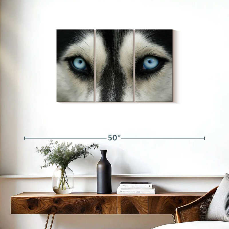 Brampt Sky Eyed Husky, 20" H x 33" W