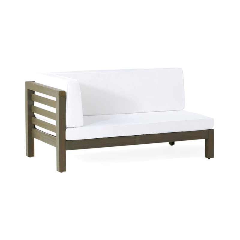 Oana Corner Bench, Black, White