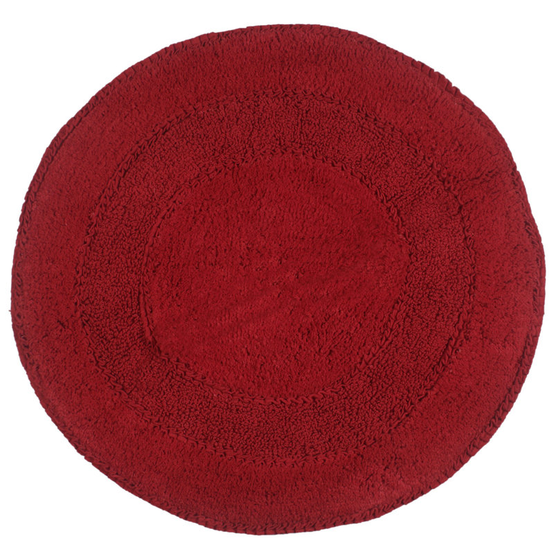 Tapis pour salle de bain Gadbois, Rouge