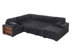 Latitude Run Shariff U-Shaped Corduroy Sectional Sofa with Pull-Out Bed, Storage Chaise Lounge & Open-Storage Armrest