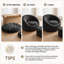 Fauteuil demi-tonneau surdimensionné noir de 39,4 po de large avec coussin lombaire et fauteuil rembourré de mousse pour le salon et la chambre à coucher
