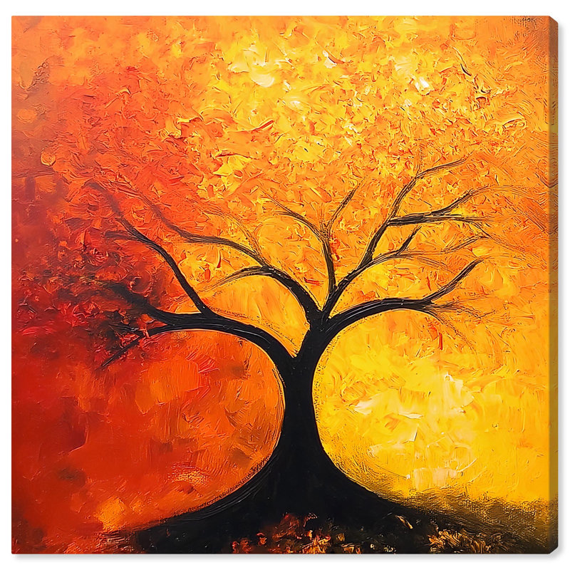 «Tree of Opposites I Canvas Nature Paintings» par , H 24 po x l 24 po, Toile tendue