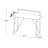 Brightmont 49.13 x 21.56 Sewing Table with