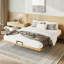 Base de lit plateforme en bambou massif avec lattes de soutien-125069619-125069616