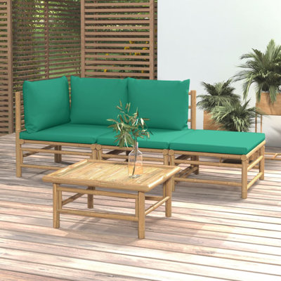 Cinda 2 - Person Seating Group with Cushions by Bay Isle Home
