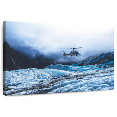 Mehar Helicopter Over Glacier