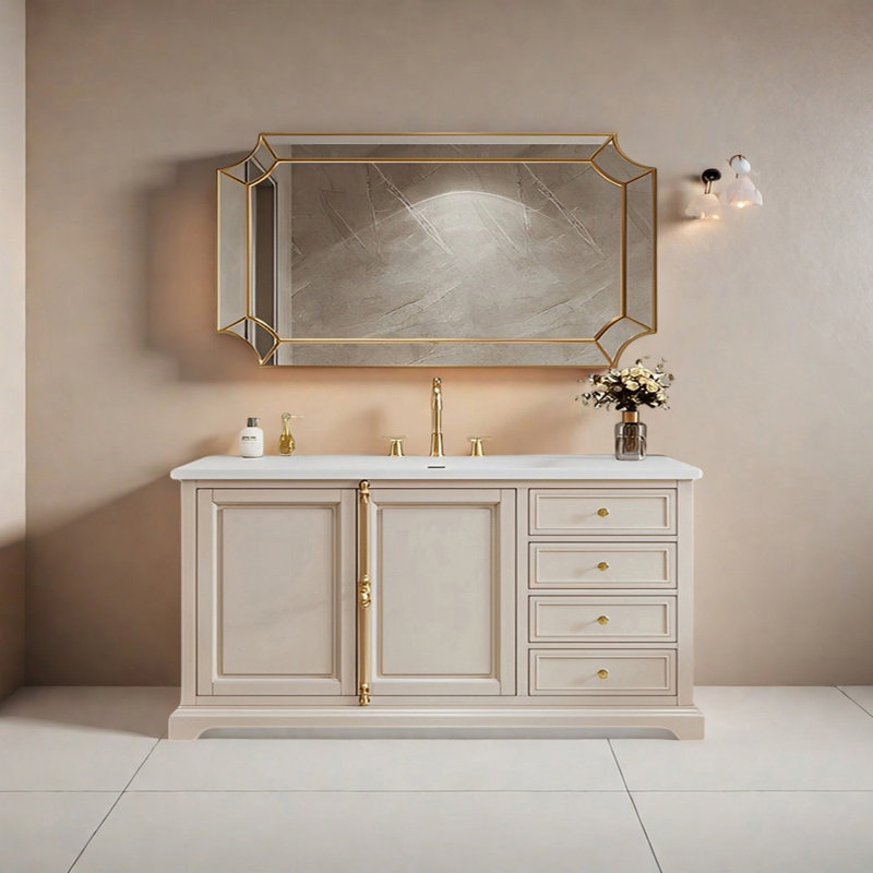American modern style bathroom cabinet, 59""