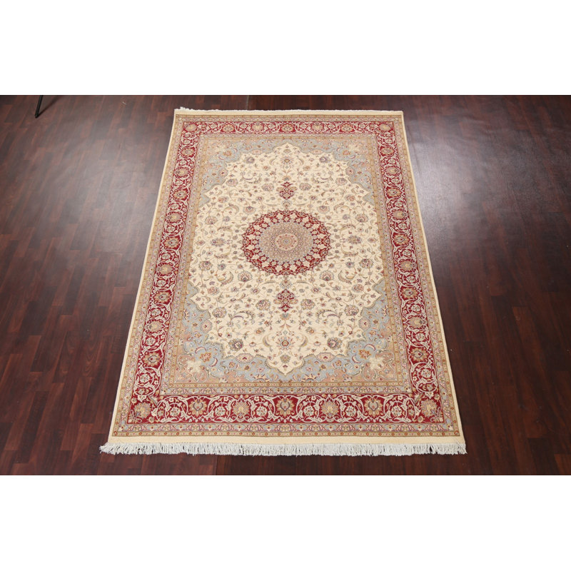Tapis teinture végétale Nain noué à la main 7 x 10