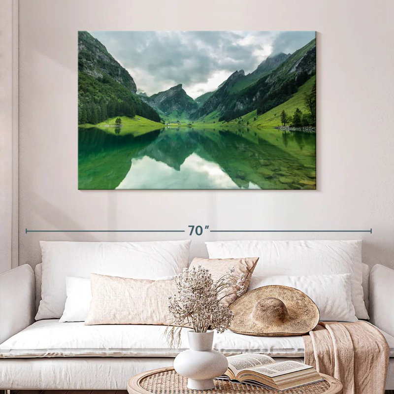 Alvord Seealpsee Mountain Reflections, H 32 po x l 48 po