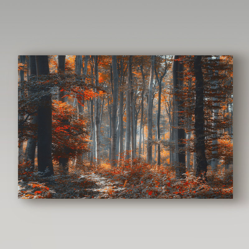 « painting forest », reproduction de photo sur toile tendue, H 12 po x l 19 po x P 2 po