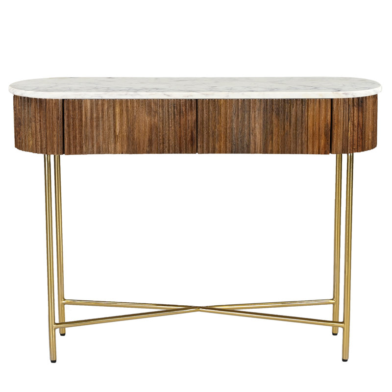 Console Reyna Noyer, Walnut/White