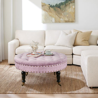 Laforge Velvet Ottoman
