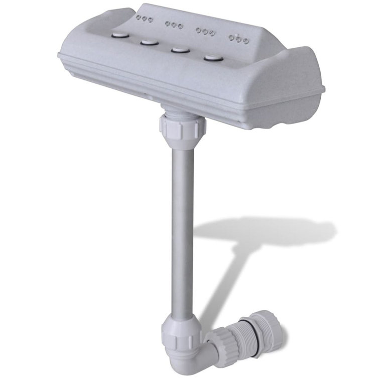 Calaway Stainless Steel Weather Resistant Pool Fountain with Light