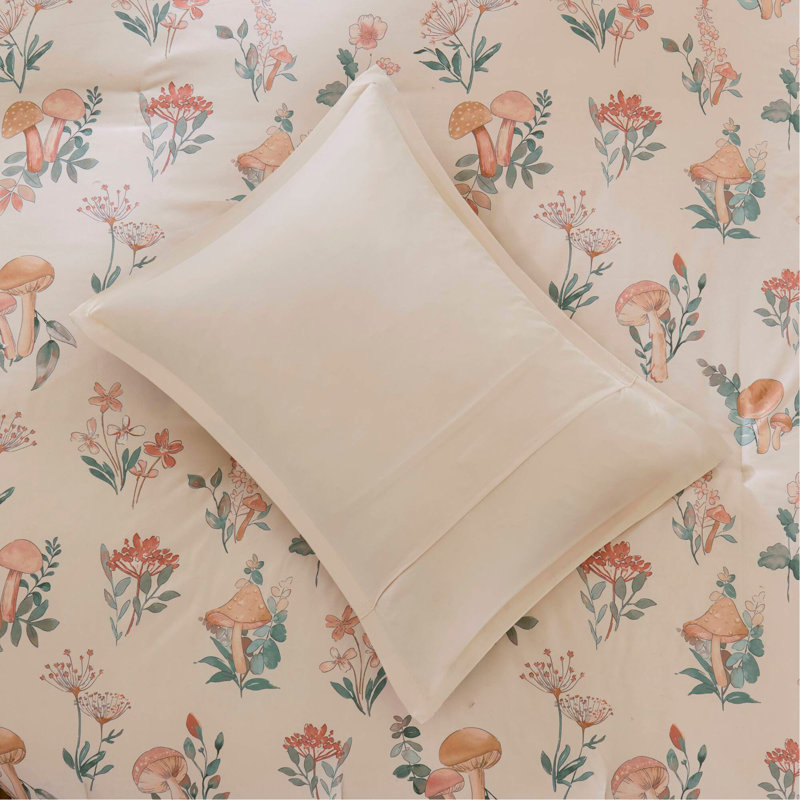Ensemble d'édredon 3 pièces pour lit simple / simple TG, Multicolore rosé