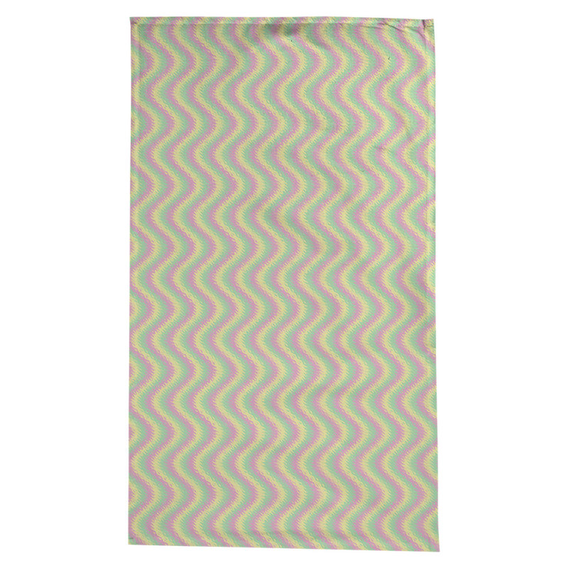 Nappe en coton à chevron 100% avicia, Pink/Yellow/Green