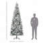Arbre de Noël artificiel pin clair enneigé 9 pi., Branches réalistes, 1084 branches