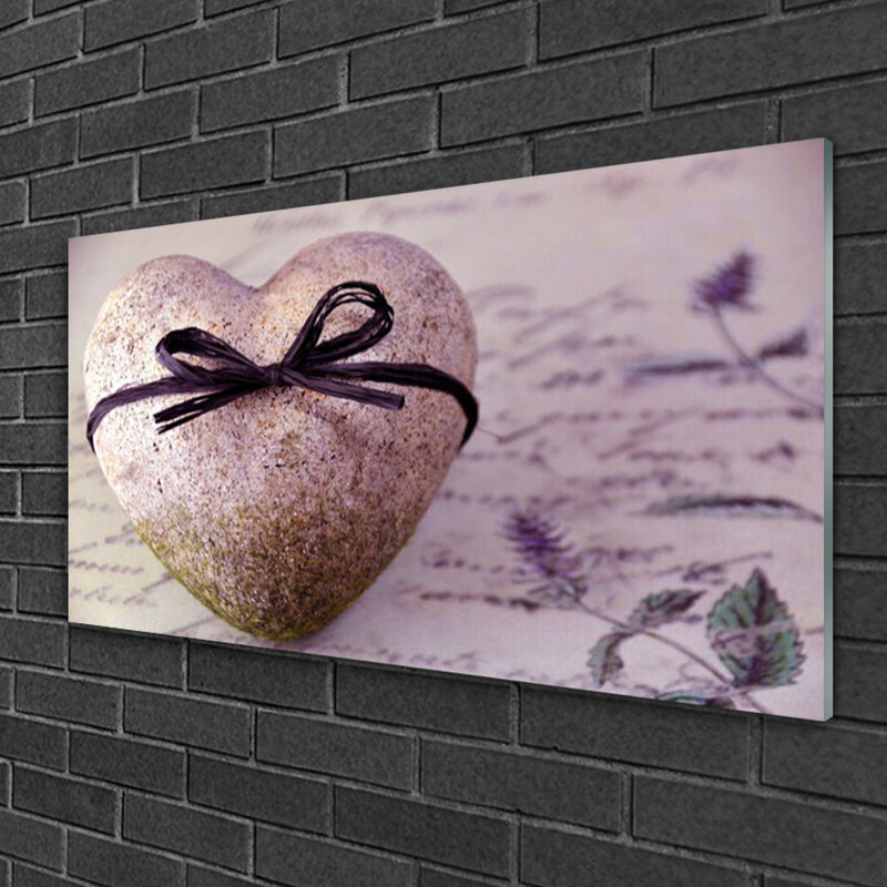 Art Heart - No Frame Print on Glass