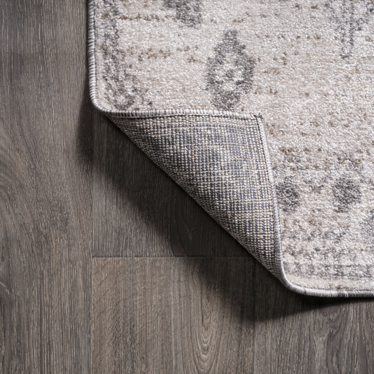 Shirley Tribal Diamond Geometric Gray/Beige Rug