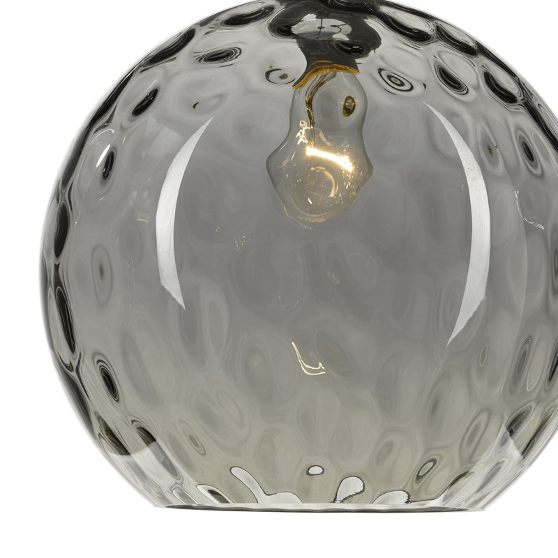 Farah 1 - Light Silver Dome Pendant