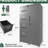 Metal Storage Vertical Filing Cabinet with Lock, Steel File Locker with 4 Drawers and 1 door-911707237