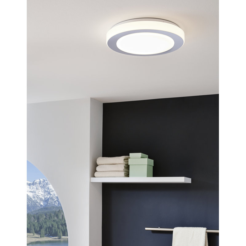 Plafonnier encastré simple à 1 lumière DEL Mccluney, H 3,7 po x l 15 po x P 15 po