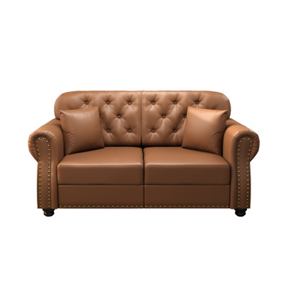 Canapé 63 po avec 2 coussins Chesterfield