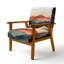 Chaise d'appoint rembourrée Desert - sauge brûlée Horizon I-2064844906