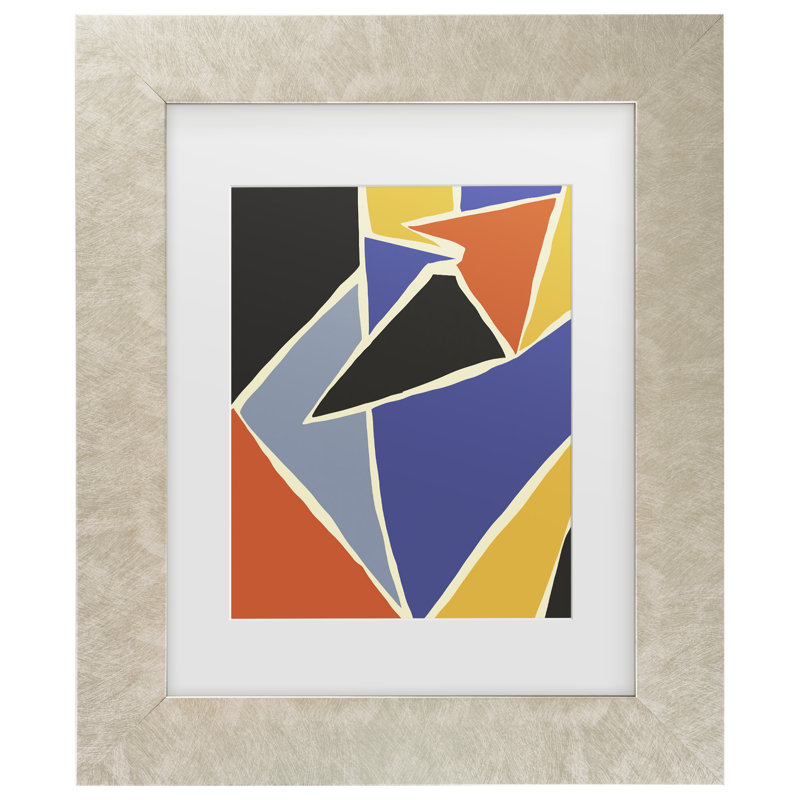 Bolog Jay Stanley Vibrant Design Matted Framed Art, 14.5" H x 17.5" W, Cream Framed