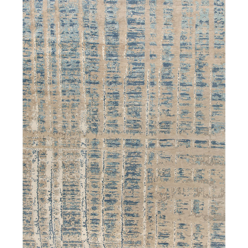 Contemporary Abstract Area Rug, Rectangle 3' x 5'