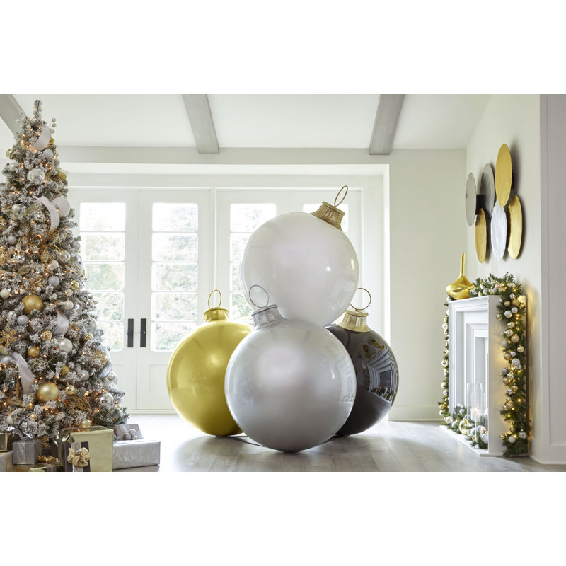 Stand For Set Of 4 Christmas Ball Ornaments, Black (Stand Only)
