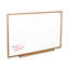 Oak Frame Dry-Erase Wall Mounted Whiteboard-103614229