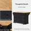 Kitchen Island with Rubber Wood Drop Leaf-1375577971