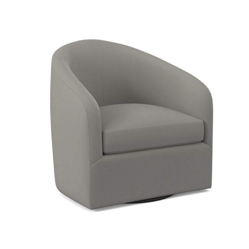 Pinnacle Barrel Chair, Fizz Ivory 100% Polyester
