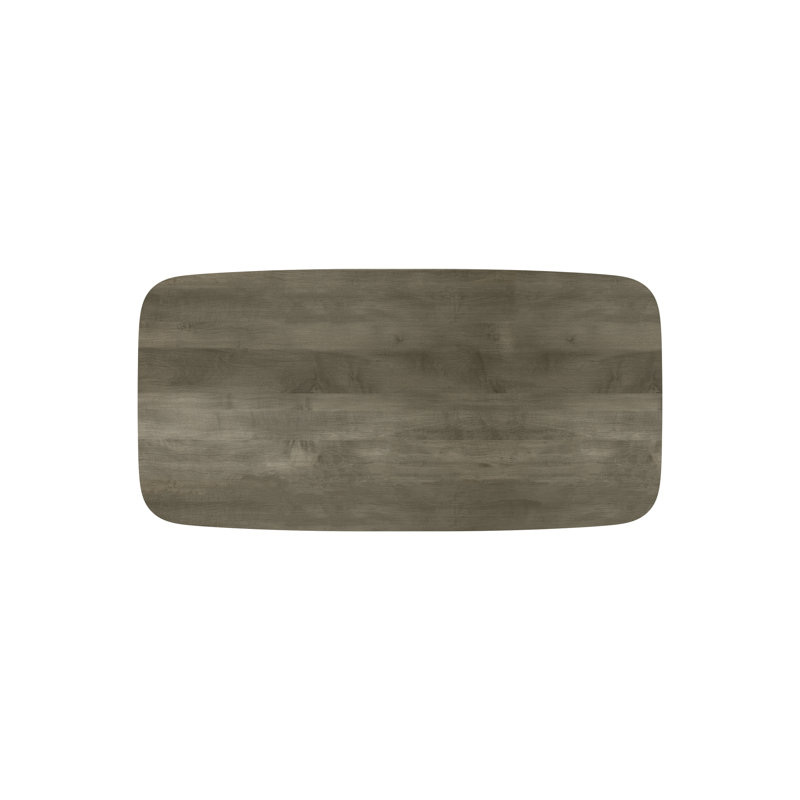 Table de salle à manger en bois massif Couey, Ombre, H 29 po x L 80 po x l 42 po