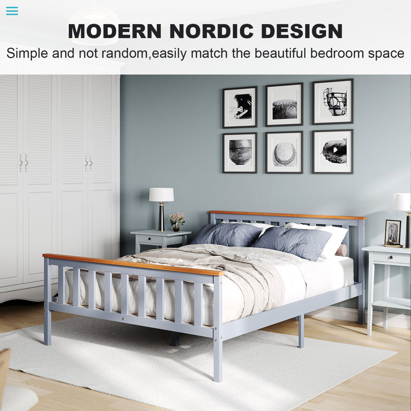 Briones Bed Frame, 144.2 x 196 cm