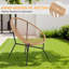 Ensemble de meubles de patio 3 pièces toutes saisons avec table basse-2050013191