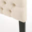 Tête de lit capitonnée capitonnée au design moderne avec boutons, tête de lit réglable en bois massif, tête de lit en bois massif avec pieds en métal durable