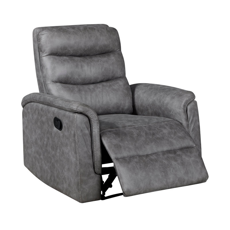 Ensemble de canapé inclinable 3 pièces gris, Microfibre / microsuède gris, Gris