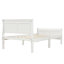 Lit plateforme avec base de lit en bois et sommier avec base de lit et support en lattes de bois-1430282883