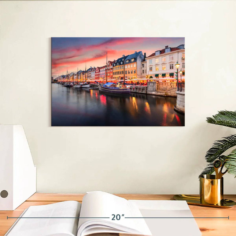 Ravi Nyhavn Copenhagen Canal, 8" H x 12" W